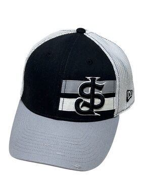 New Era M/L fitted San Jose Giants color block baseball hat gray black white
